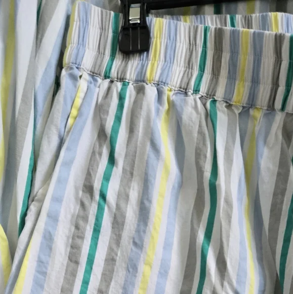 ASOS White and Yellow High Waist Summer Shorts - Picture 2 of 6